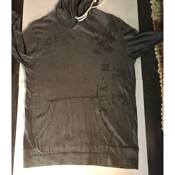 American Eagle Outfitters Gray Men's Hoodie M Casual Streetwear Minimalist - Picture 7 of 12